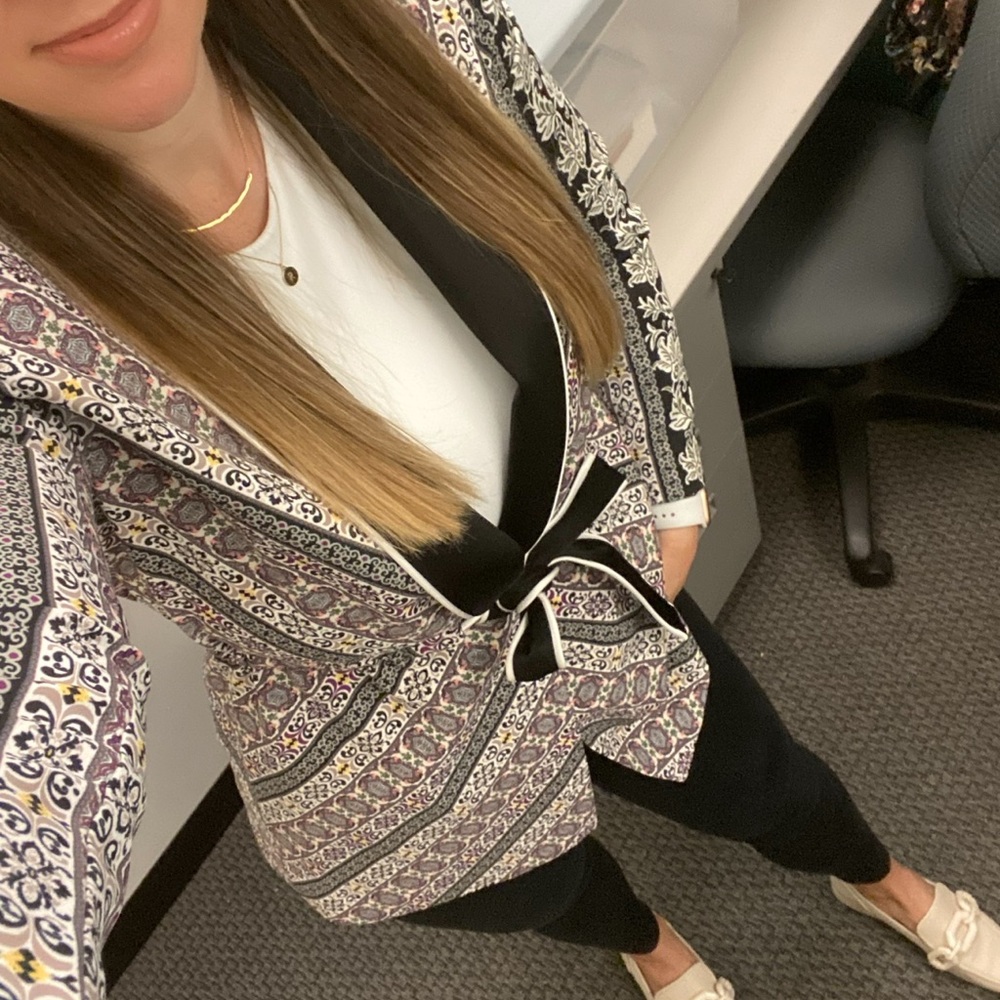 Alice + Olivia Multicolor Patterned Blazer With B… - image 8